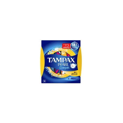 Tampon cu aplicator, Tampax, Pearl Compak, Regular, 16 buc