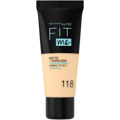 Fond de ten, Maybelline New York, Fit Me Matte Poreless, 118 Nude, 30ml