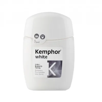 Deodorant Kemphor White 2 în 1, 75 ml, alb