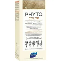 Vopsea permanentă, Phyto, PhytoColor 10, blond extra deschis