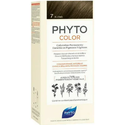 Vopsea de păr permanentă, Phyto, PHYTOCOLOR 7 Blond