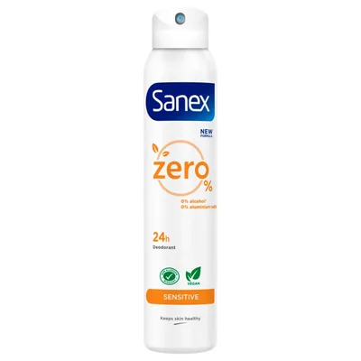 Deodorant spray, Sanex, Zero, Sensitive, 200ml