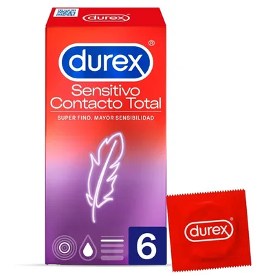 Prezervative, Durex, Total Contact, 6 unități