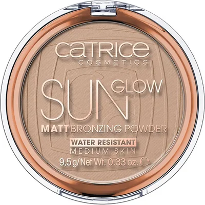 Pudra bronzanta mata, Catrice, Sun Glow, rezistenta la apa, 9.5g