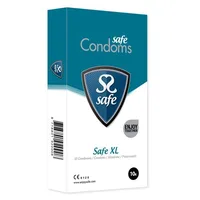 Prezervative Safe XL albastru, 10 bucati