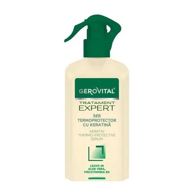Ser termoprotector cu keratina Tratament Expert, 150 ml, Gerovital