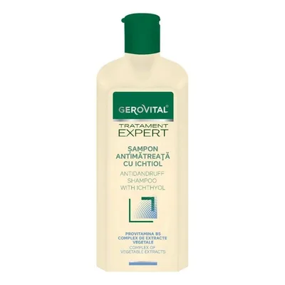 Sampon antimatreata cu ichtiol Tratament Expert, 250ml, Gerovital