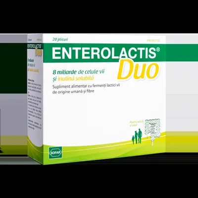 Enterolactis Duo, 20 plicuri, Sofar