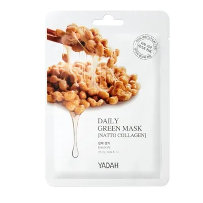Masca de fata Natto Collagen Daily Green, 25ml, Yadah