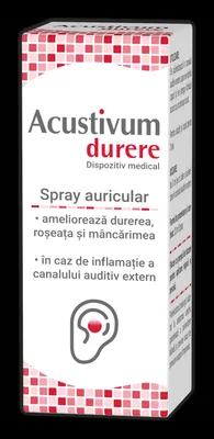 Spray auricular Acustivum durere, 20 ml, Zdrovit