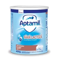 Lapte praf fara lactoza, +0 luni, 400 g, Aptamil