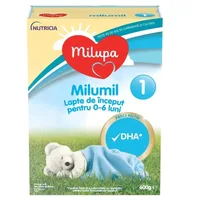 Formula de lapte praf Milumil 1, 600g, de la 0-6 luni, Milupa