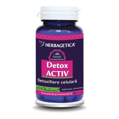 Detox Activ, 60 capsule, Herbagetica