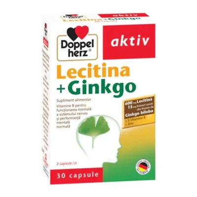 Lecitina + Ginkgo, 30 capsule, Doppelherz