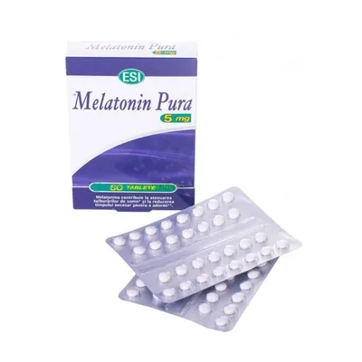 Melatonina pura 5 mg, 60 tablete, Esi