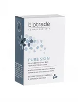 Sapun negru detoxifiant cu carbune activ Pure Skin, 100g, Biotrade