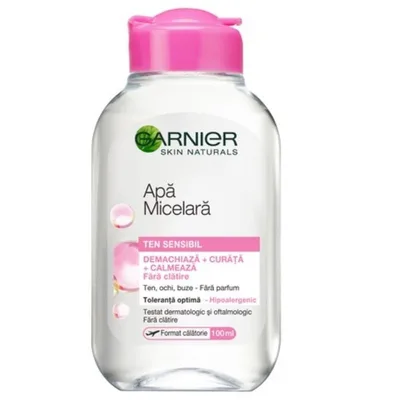 Apa micelara pentru tenul sensibil Skin Naturals, 100 ml, Garnier