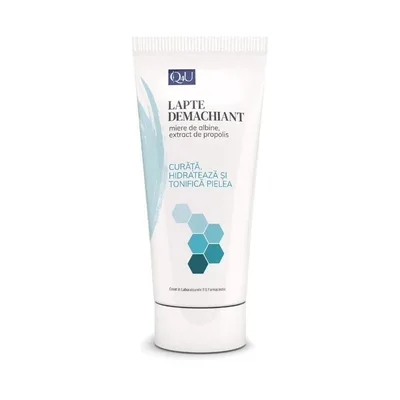 Lapte demachiant cu miere si propolis Q4U, 100 ml, Tis Farmaceutic