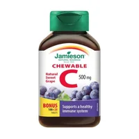 Vitamina C 500 mg aroma struguri, 120 tablete, Jamieson