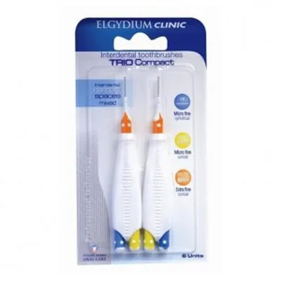 Periuta interdentara Mix Narrow Trio Compact, 2 bucati, Elgydium