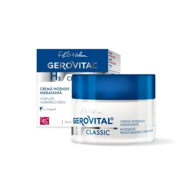 Crema de zi intens hidratanta H3 Classic, 50ml, Gerovital