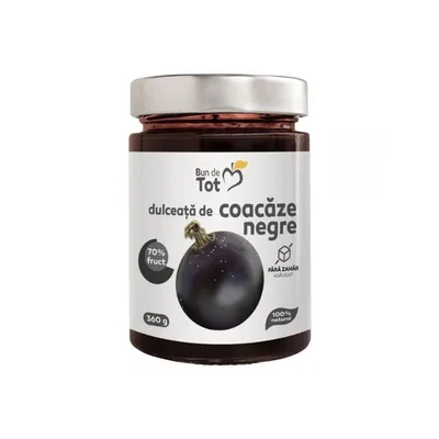 Dulceata de coacaze negre, 360g, Dacia Plant