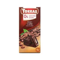 Ciocolata neagra cu cafea, 75g, Torras