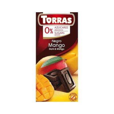 Ciocolata neagra cu Mango, 75g, Torras