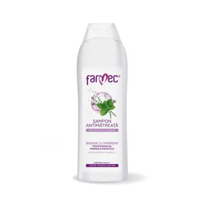 Farmec Sampon Antimatreata cu extract de Busuioc si Cimbrisor, 400ml