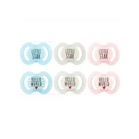 Suzete simetrice decorate fara inel, 0-6 luni, 2 bucati, diverse modele, Baby Nova