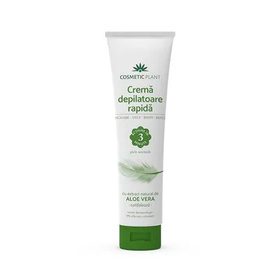 Cosmetic Plant Crema depilatoare rapida cu extract de aloe vera, 150ml