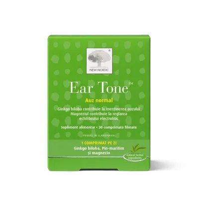 Ear Tone, 30 comprimate filmate, New Nordic