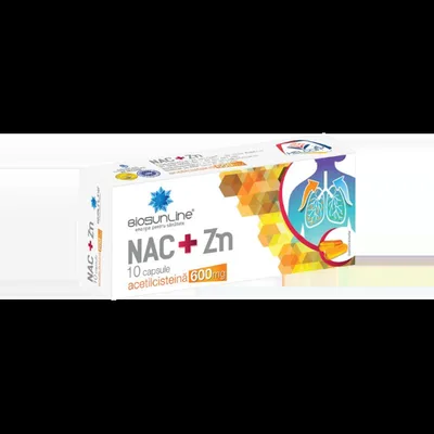Nac+Zn 600mg, 10 capsule, Helcor