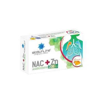 NAC + Zinc 200mg, 20 capsule, Helcor