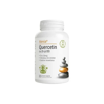 Quercetin cu Zn si D3, 30 capsule, Alevia