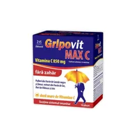 Gripovit Max C fara zahar, 10 plicuri, Zdrovit