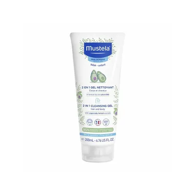 Gel de curatare 2 in 1 par si corp, 200ml, Mustela
