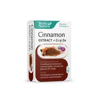 Cinnamon Extract + Crom si Zinc, 30 capsule – Rotta Natura
