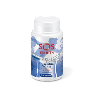L-Carnitina SOS Silueta, 500 mg, 60 capsule, Rotta Natura