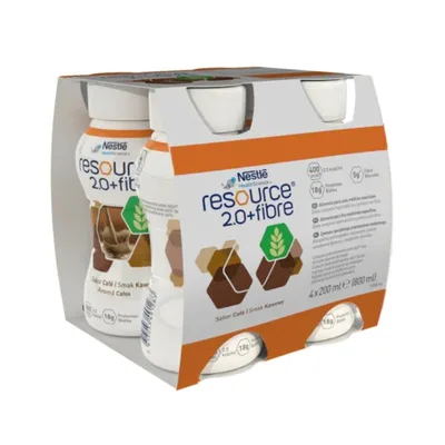 Resource 2.0 Fibre cu aroma de cafea, 4 x 200ml, Nestle