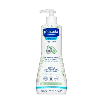 Gel de curatare delicat pentru par si corp, 500ml, Mustela