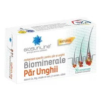 Biominerale pentru par si unghii, 30 tablete, Helcor
