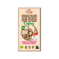 Ciocolata bio cu iaurt si capsuni, 100g, Chocolates Sole
