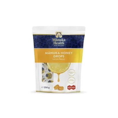 Manuka Health Bomboane cu miere de Manuka MGO 400+(lamaie si vit C), 65g