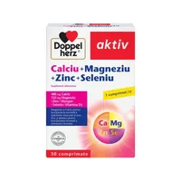 Calciu + Magneziu + Zinc + Seleniu, 30 + 10 comprimate, Doppelherz