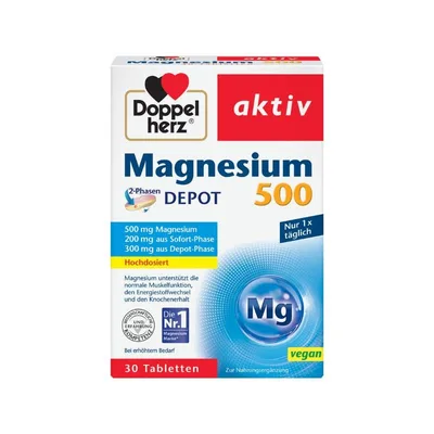 Pachet Aktiv Magneziu 500, 30 + 10 comprimate, Doppelherz