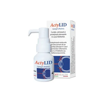 Lipogel oftalmic Actylid, 15 ml, Offhealth S.P.A.