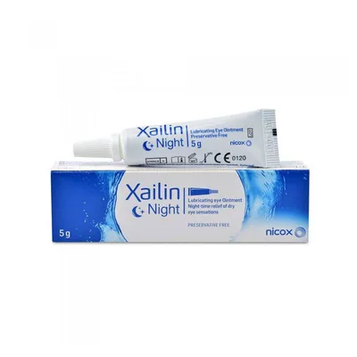 Unguent oftalmic lubrifiant Xailin Night, 5g, Visufarma