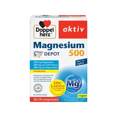 Magneziu 500mg, 30 comprimate, Doppelherz