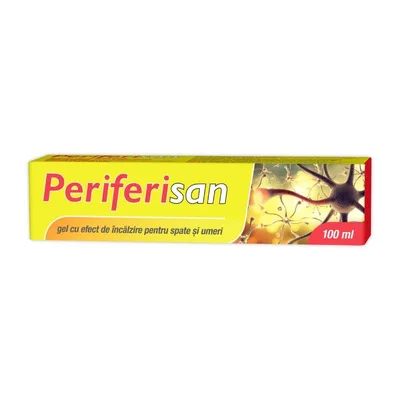 Periferisan gel cu efect de incalzire pentru spate si umeri, 100ml, Zdrovit